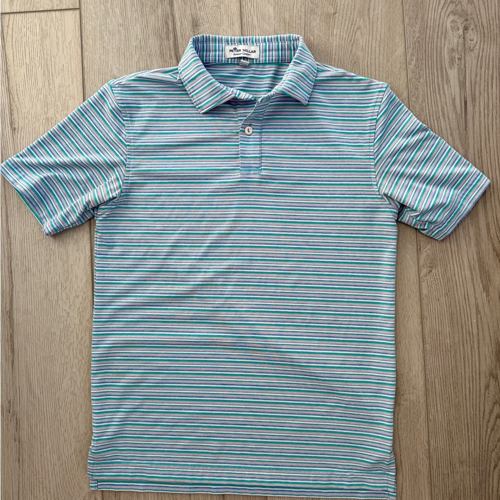 Peter Millar Striped “Summer Comfort” Polo Shirt